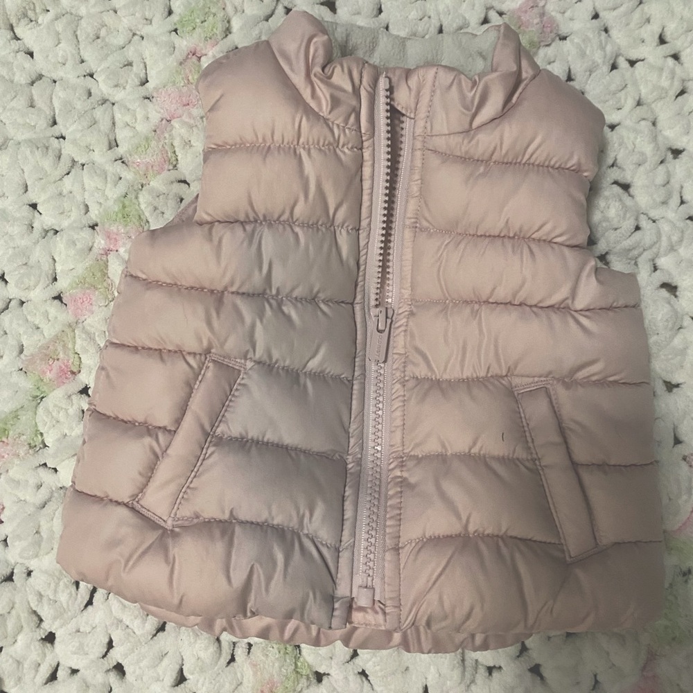 Old Navy pink puffer vest